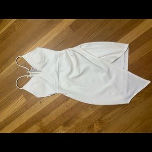 short white cocktail dress